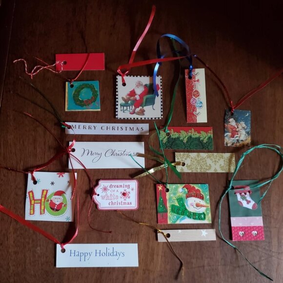 Lot of 50 Upcycled Christmas Gift Tags - Picture 14 of 14